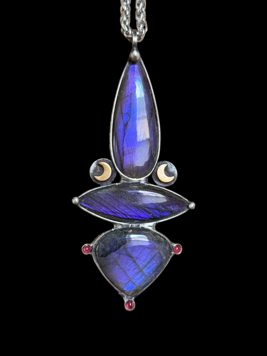 VESPER TRIPTYCH | Labradorite Necklace