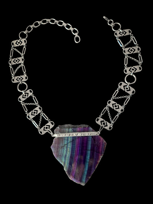 ANÁNKĒ | Fluorite Necklace