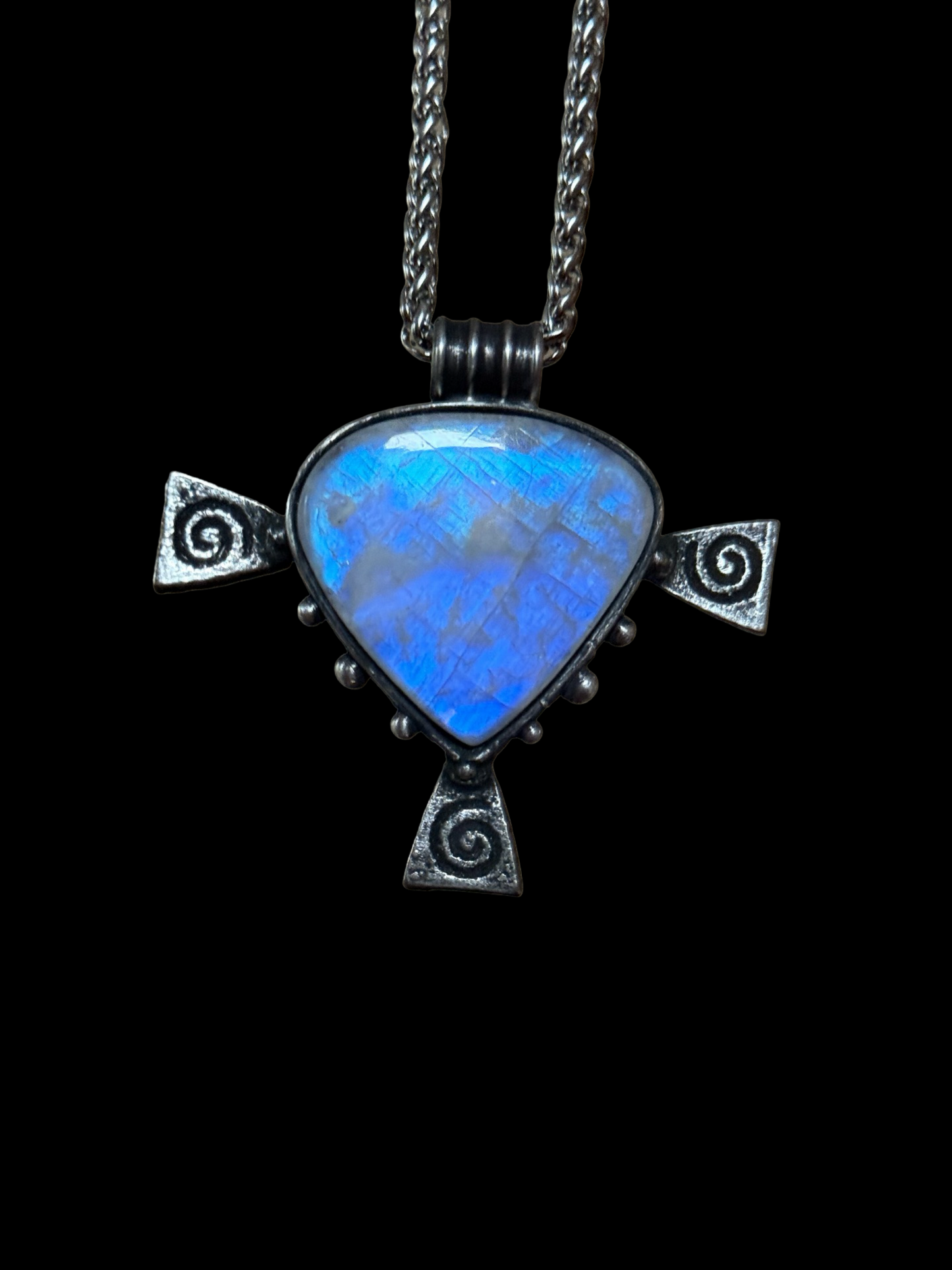 EVOLUTE | Rainbow Moonstone Necklace