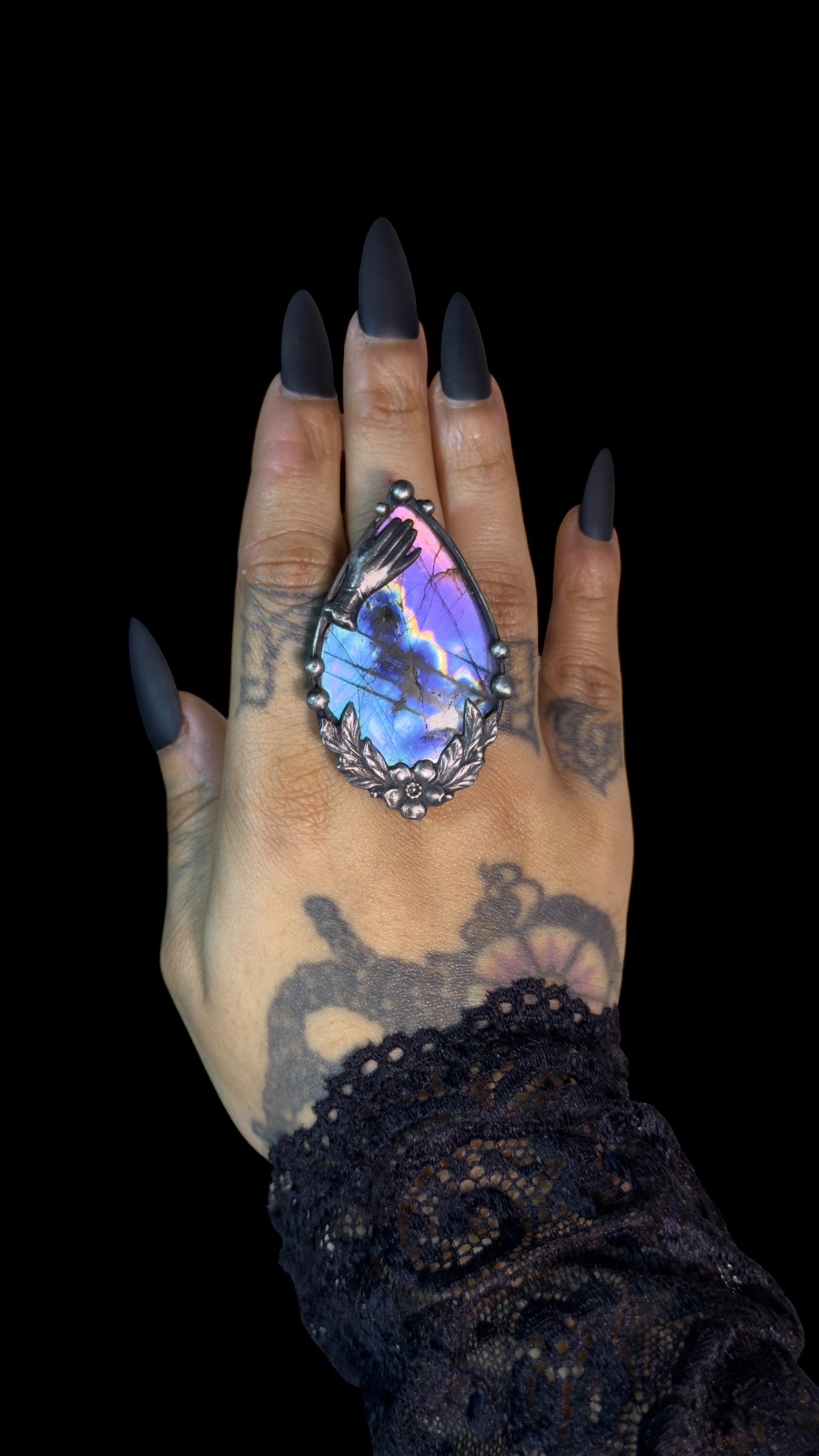 Reverie | Adjustable Labradorite Ring