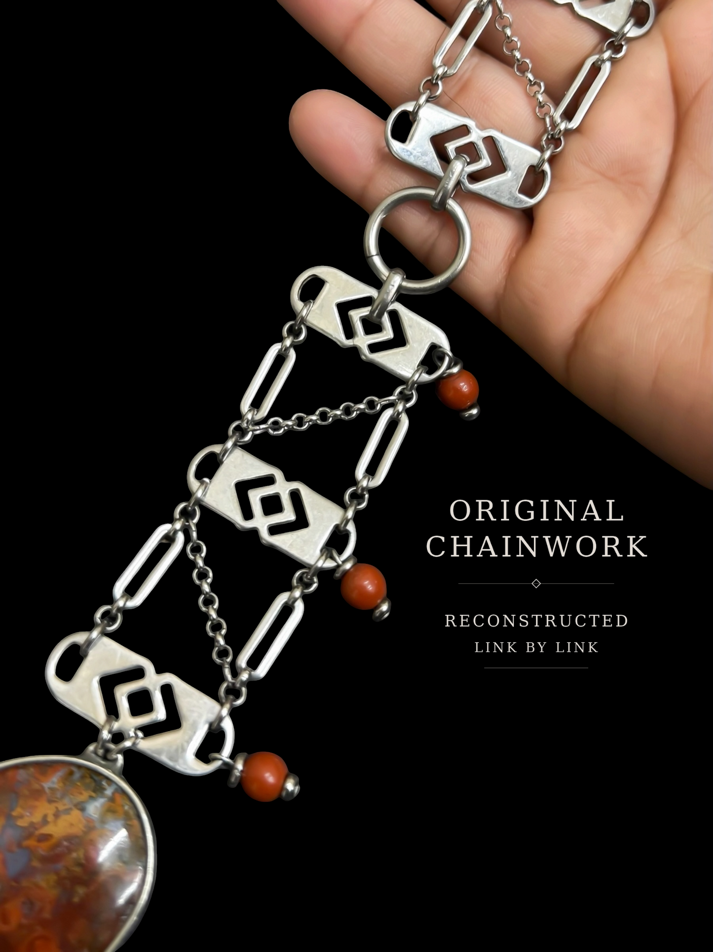 CYBELE | Hungarian Agate, Banded Agate & Red Jasper Necklace