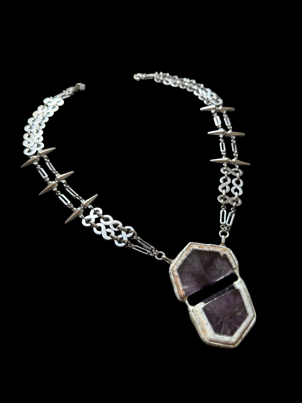 SYMPHYSIS | Trapiche Amethyst Necklace