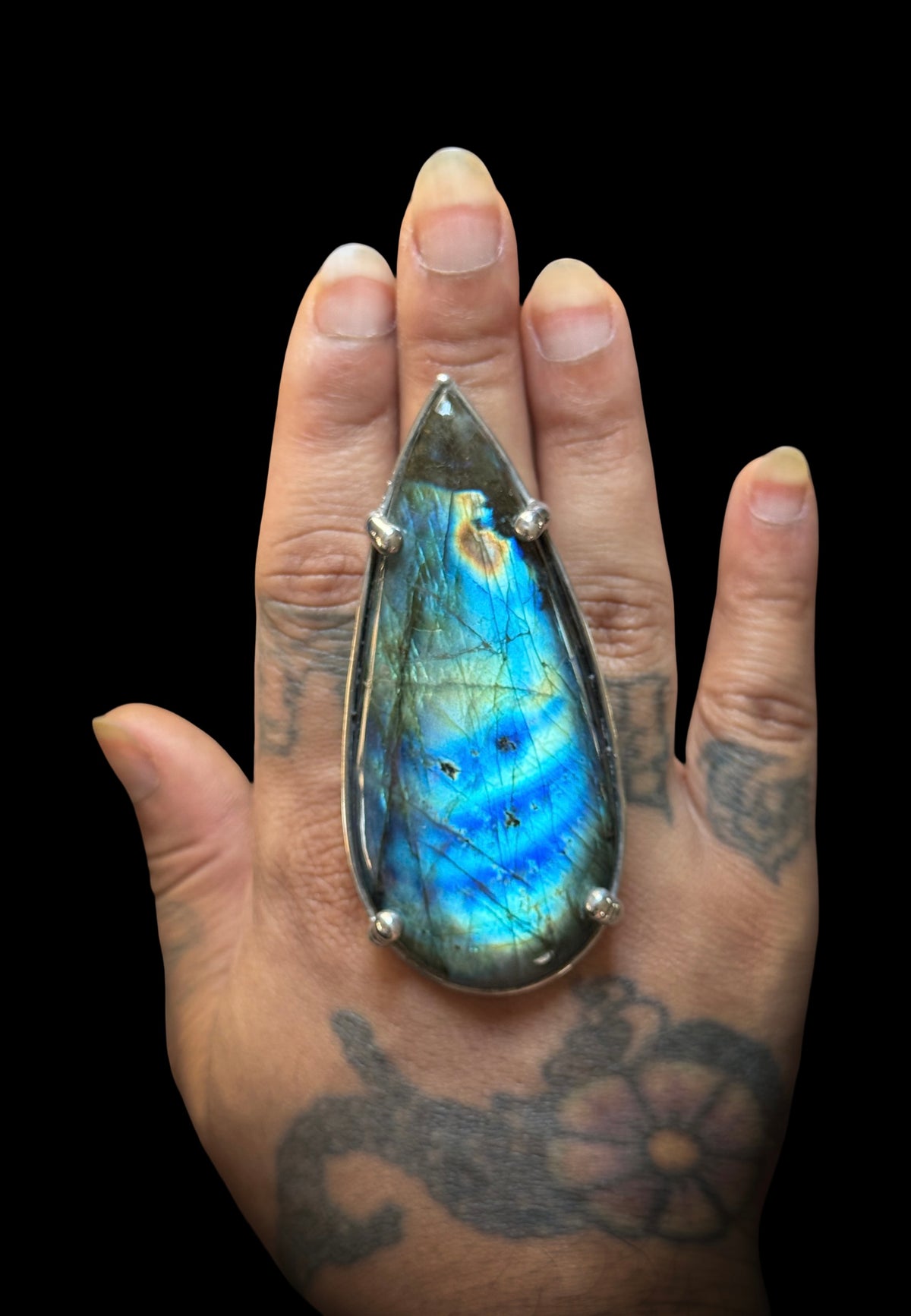 VIRIDITAS | Adjustable Labradorite Ring