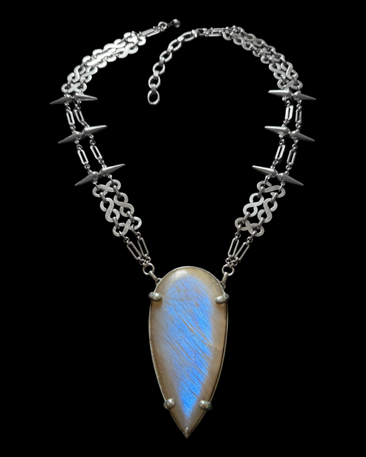 MIRARI | Rainbow Moonstone Necklace