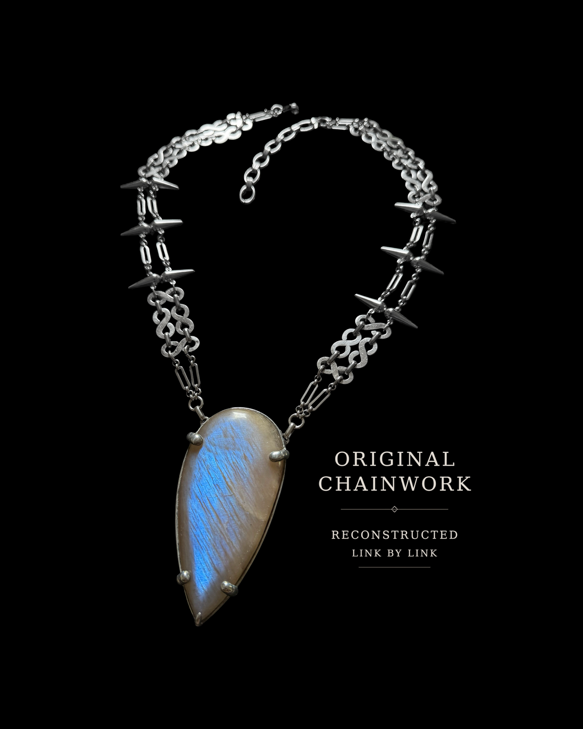 MIRARI | Rainbow Moonstone Necklace