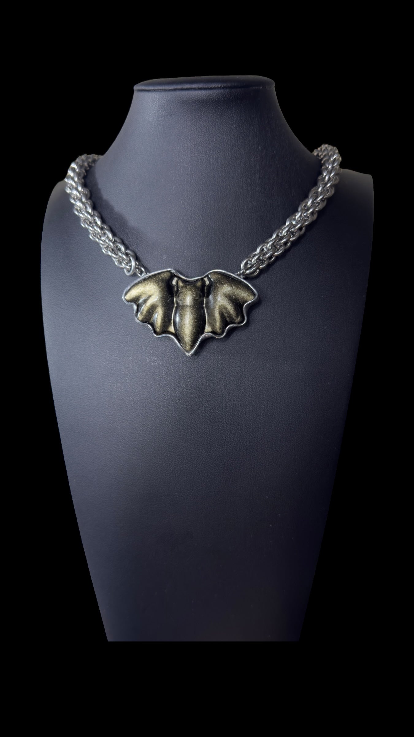 Leutogi | Gold Sheen Obsidian Necklace