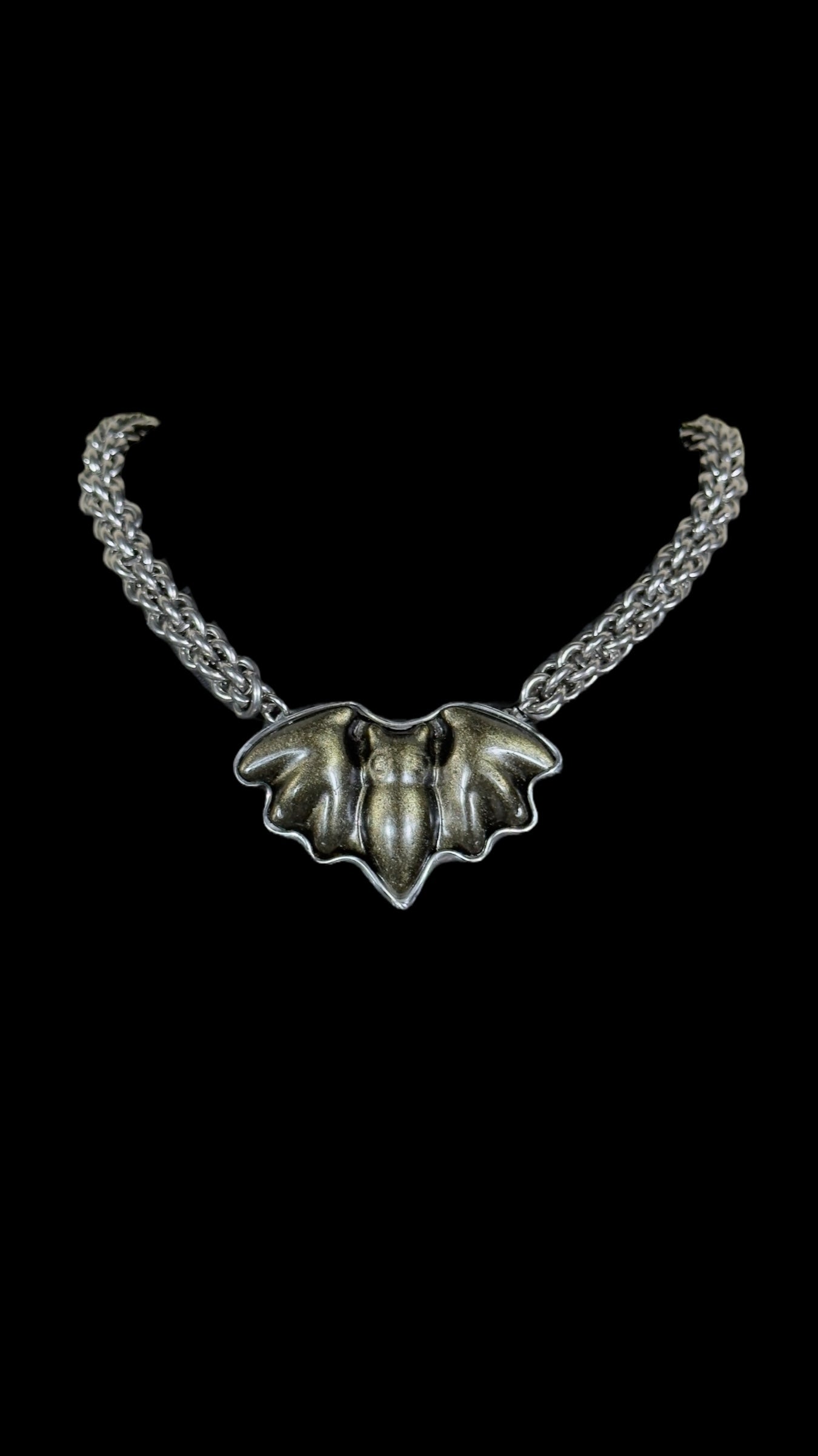 Leutogi | Gold Sheen Obsidian Necklace