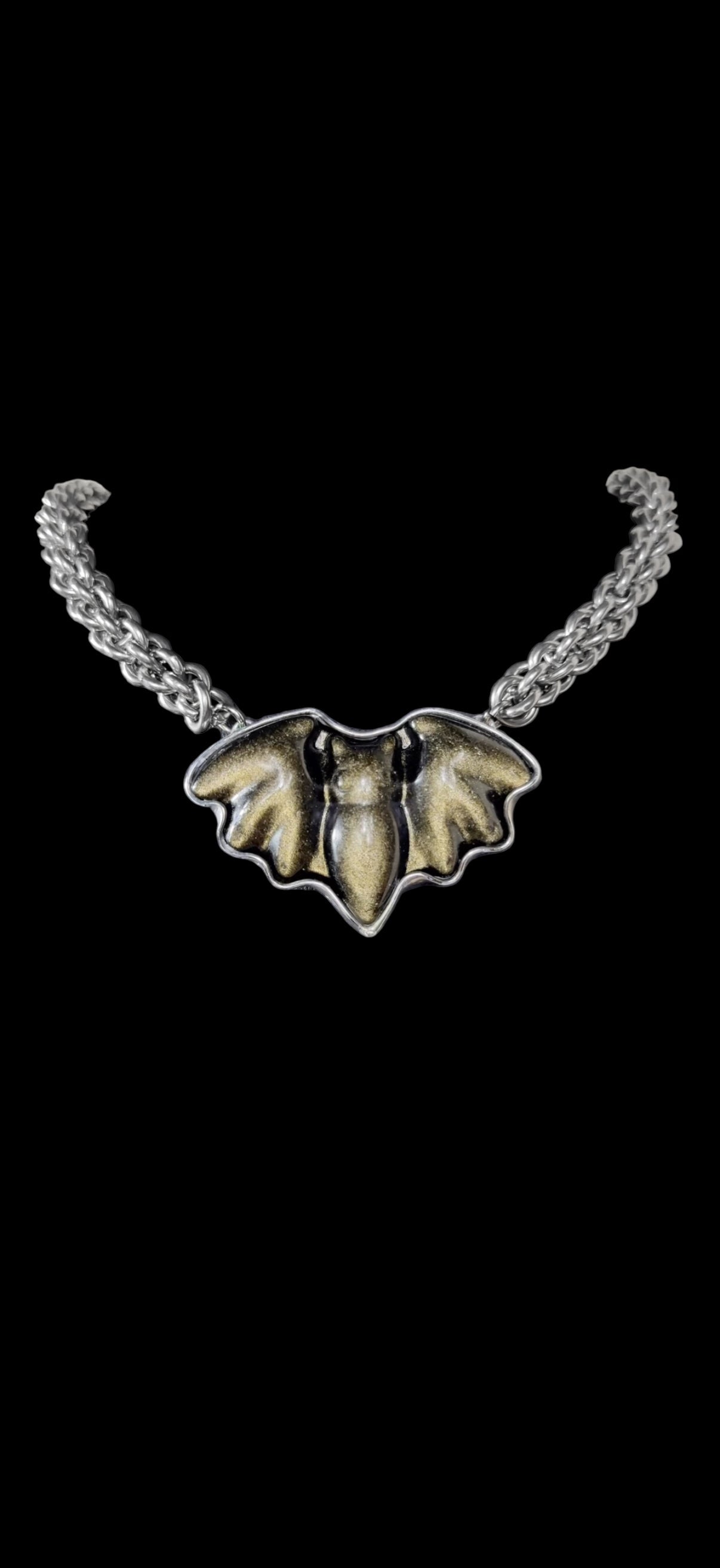Leutogi | Gold Sheen Obsidian Necklace