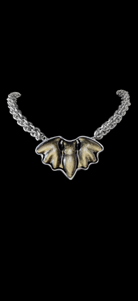 Leutogi | Gold Sheen Obsidian Necklace