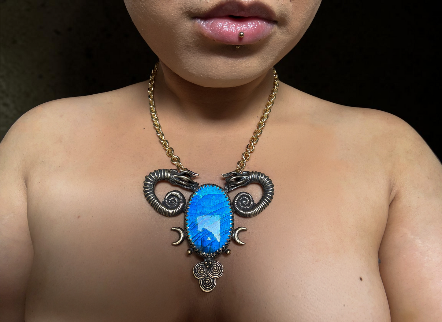 WOMB OF TIDES | Labradorite Necklace