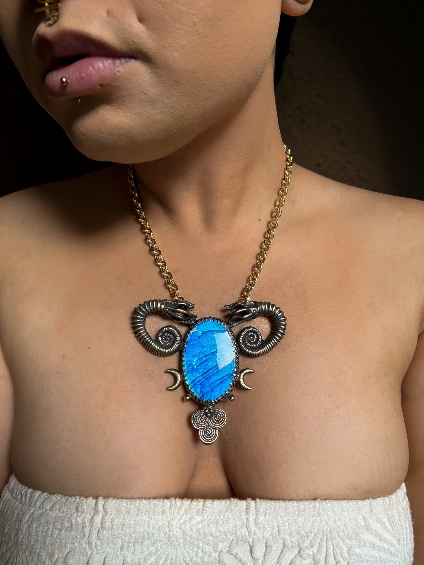 WOMB OF TIDES | Labradorite Necklace