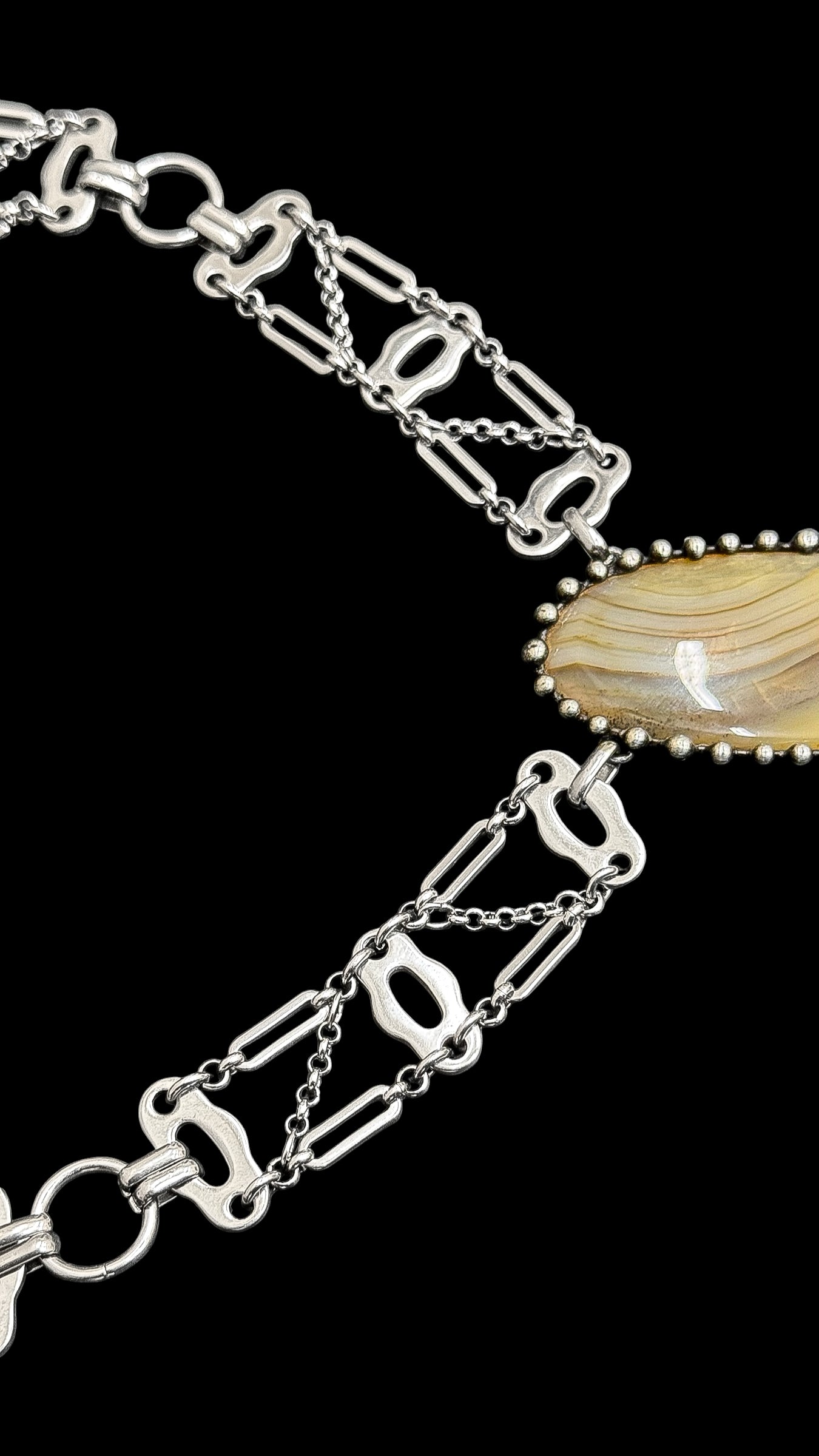 TAREVA | Banded Agate Necklace