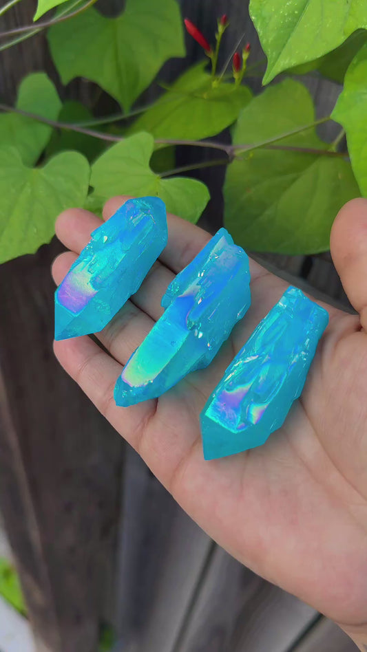 Blue Aura Quartz | 3 pcs